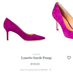 Ralph Lauren velvet pumps